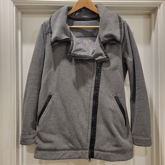 Lululemon Fleece Moto jacket, size 10 - Picture 1 of 12